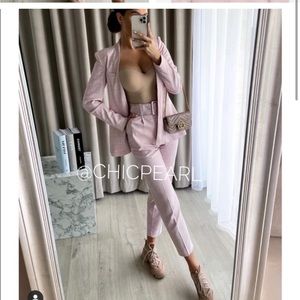 Zara high waisted belted pants